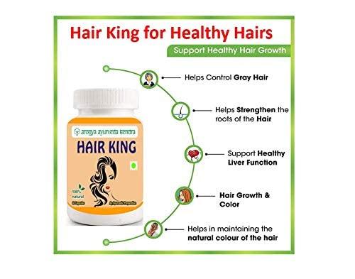 Arogya Ayurveda Kendra Arogya Ayurveda Hair King Capsule for Healthy & Lutrous Hairs (60 Capsule Pack) for Men & Women. Give one last try to yourself.