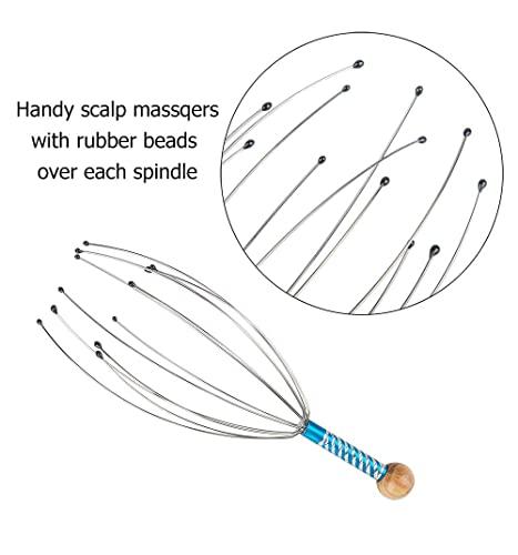 Exonox Exonox Head Massage Hand Held Scalp For Hair Growth, Head Manual Massager Neck Massage Octopus Scalp Stress Relax Spa Therapy Dealing (Pack of 2) Massagers for Deep Relaxation, Stress Relief