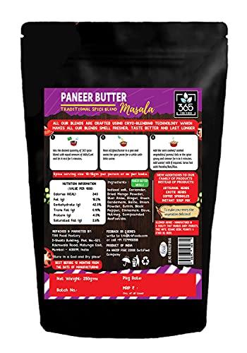 365 STORE TO DOOR 365 STORE TO DOOR Indian Spice – Jain Paneer Butter Masala, 250 gm. | Homemade Powdered | for Healthy Cooking | Ready to use | All Seasonings Spices | Pure & Hygiene | Spice Mix – Pack of 1