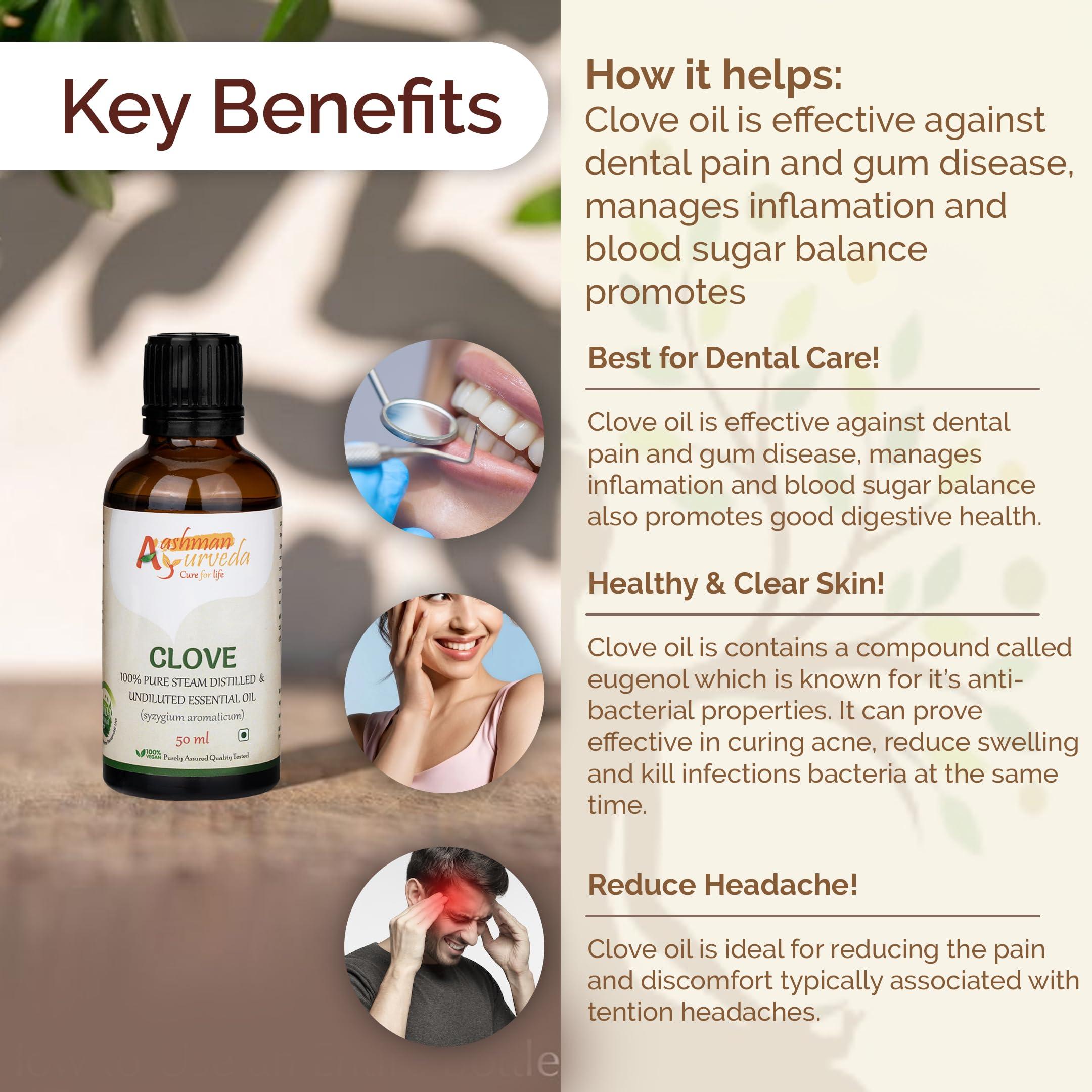 Aachman Veda Cure for Life Aashman Ayurveda Essential Oil (Clove)