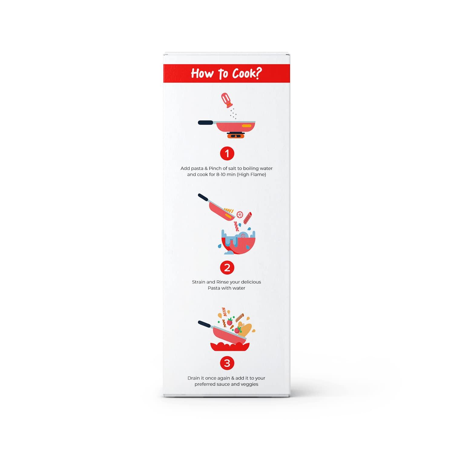 CookGarden CookGarden Multi Veggie Pasta 300g, Healthy Penne Pasta, Goodness of Spinach, Beetroot, Carrot, Rich in Calcium High Protein Pasta, No-Maida Pasta