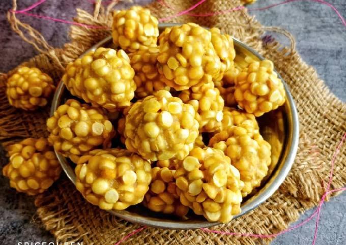 COCAMI Healthy Jaggery Roasted Gram Laadu | Putnala pappu laddu | Pappu Undalu/Putani Undalu | | - 500 grams