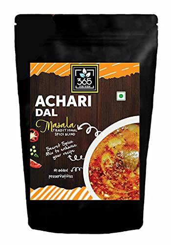 365 STORE TO DOOR 365 STORE TO DOOR Indian Spice - Achari Dal Masala, 250 gm | Homemade Powdered | Spices for Healthy Cooking | Ready to use | All Seasonings Spices | Spice Mix – Pack of 1