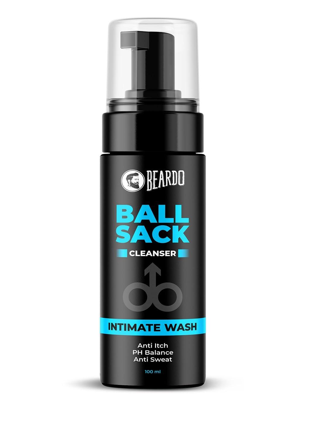 BEARDO Beardo Ball Sack Intimate Wash For Men, 100ml | Prevent Odour, Itch, Sweating | No Dryness No Irritation | PH Balance Intimate Foaming Cleanser For Men