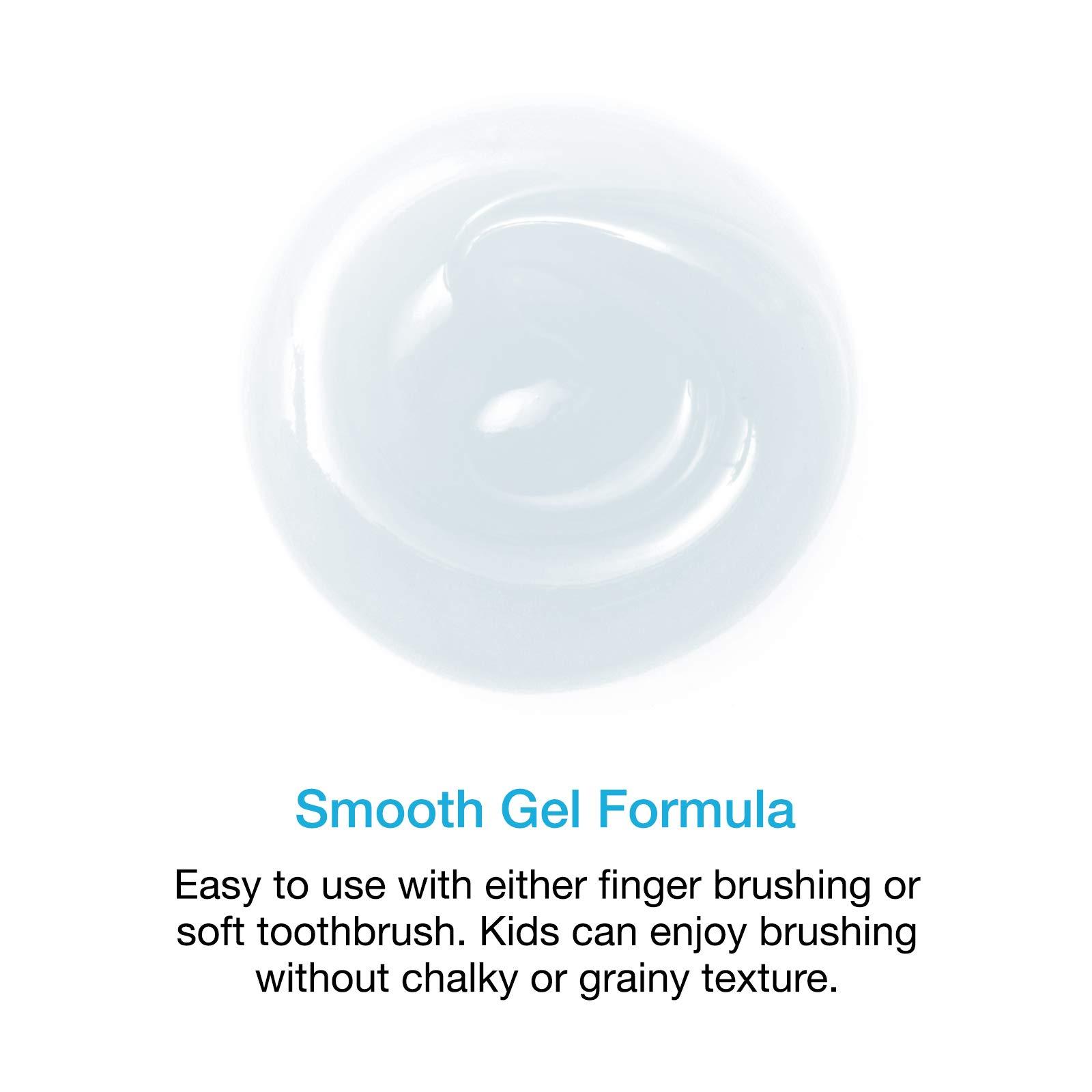 Rain Natural Products Rain Natural Baby Fluoride Free Kids Toothpaste Gel - Non Toxic Safe to Swallow Infant Toddler Tooth Paste, 2.8 Oz, Babies Training, Ages 6 to 12 months and Up Vitamin C Watermelon Toothpaste for Kids