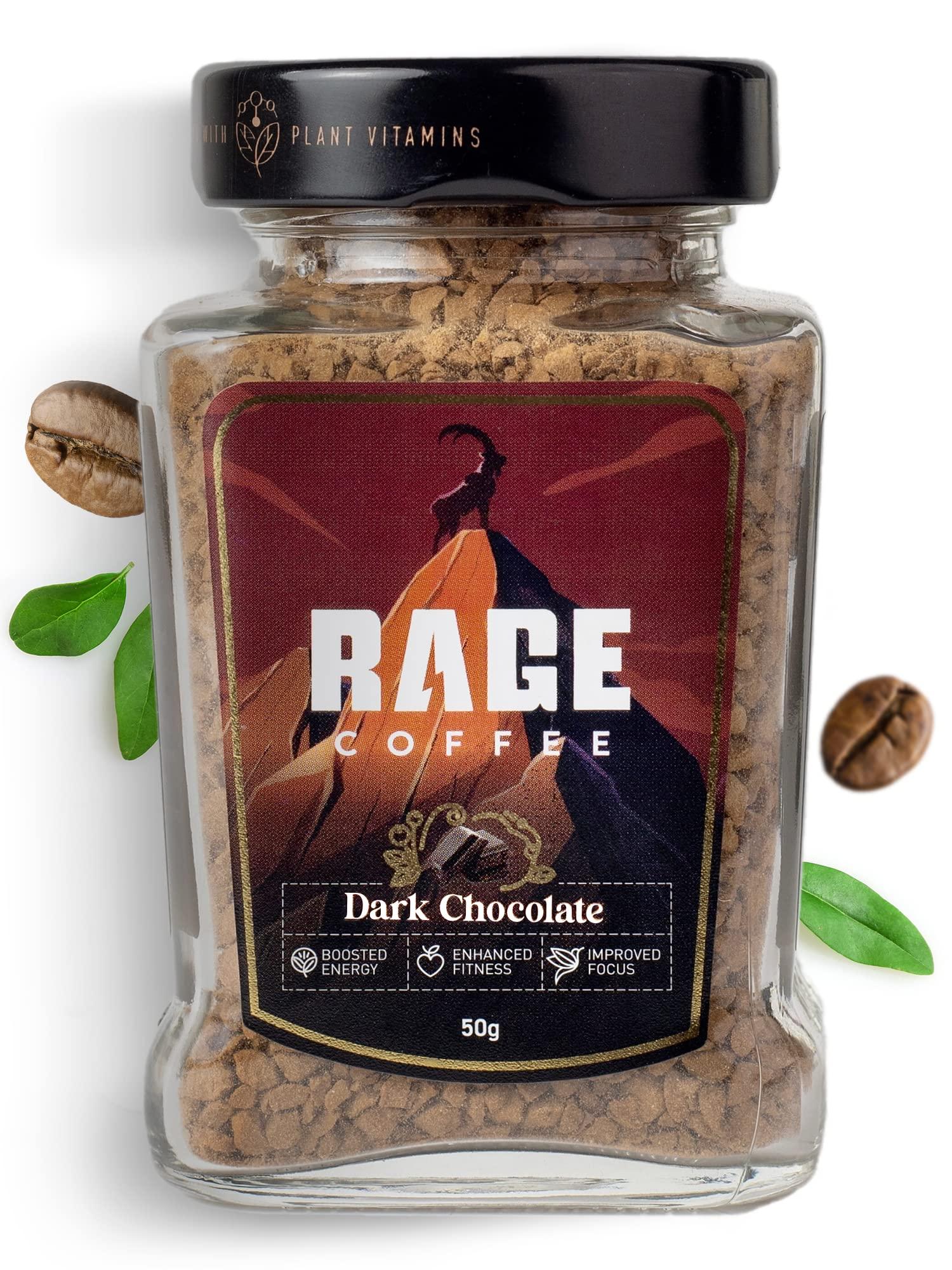 RAGE COFFEE Rage Coffee Butterscotch Delight Flavour (Butterscotch Delight,) (Butterscotch Delight, 100g) & Rage Coffee Dark Chocolate Instant coffee (Dark Chocolate,) (DARK CHOCOLATE, 50g)