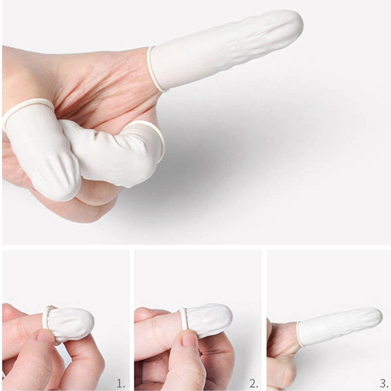 Skreened Skreened Disposable Finger cots Pack of 50-Anti Static,and Durable Rubber fingertips Protectors for Cleaning,Repairing and Painting,Electronic Repair,Handmade