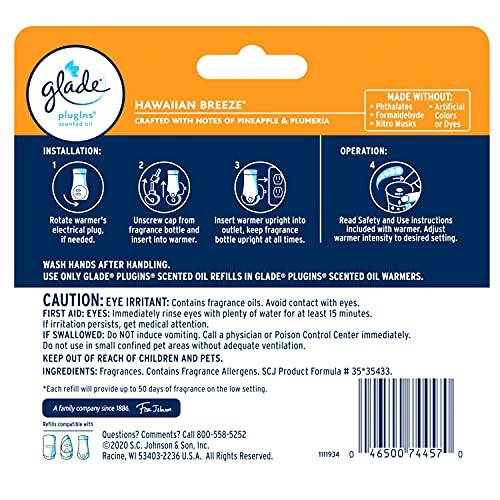 GLADE Glade PlugIns Scented Oil Air Freshener Refill, Hawaiian Breeze