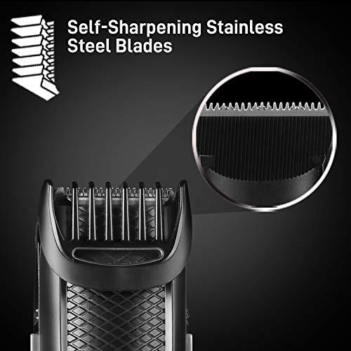 SYSKA Syska HT200 PRO Beard Trimmer for Men, Cordless, USB Rechargeable Trimmer with Washable Head, 20 Length Settings, 45 min Run Time (Black) 2 year warranty
