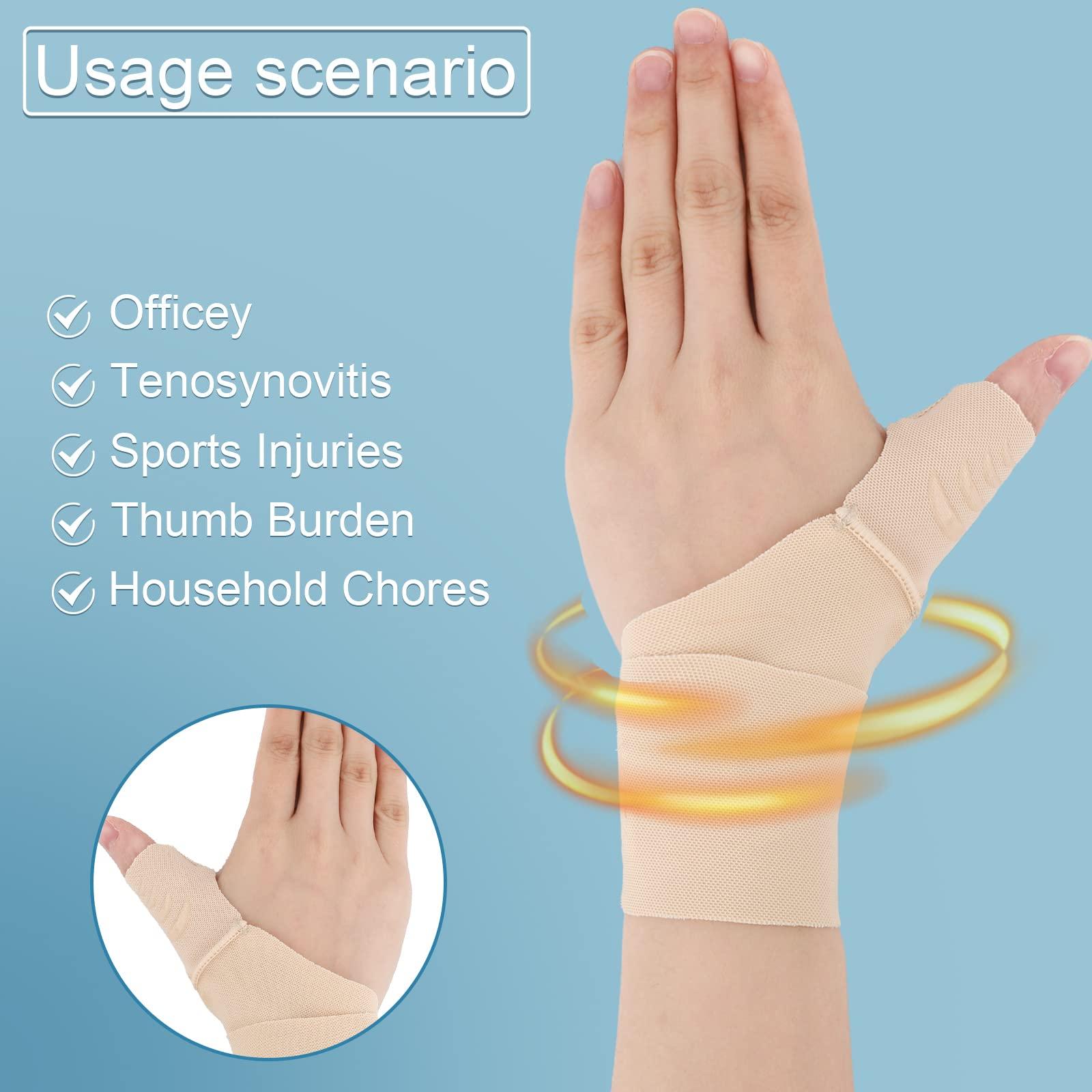 SAVITA Trigger Thumb Splint, Silicone Thumb Support Brace Stabilizer Thumb Splint Brace Pressurized Strip Adjustable Pressure Wrist brace with Thumb Stabilizer for Men Women(Left)