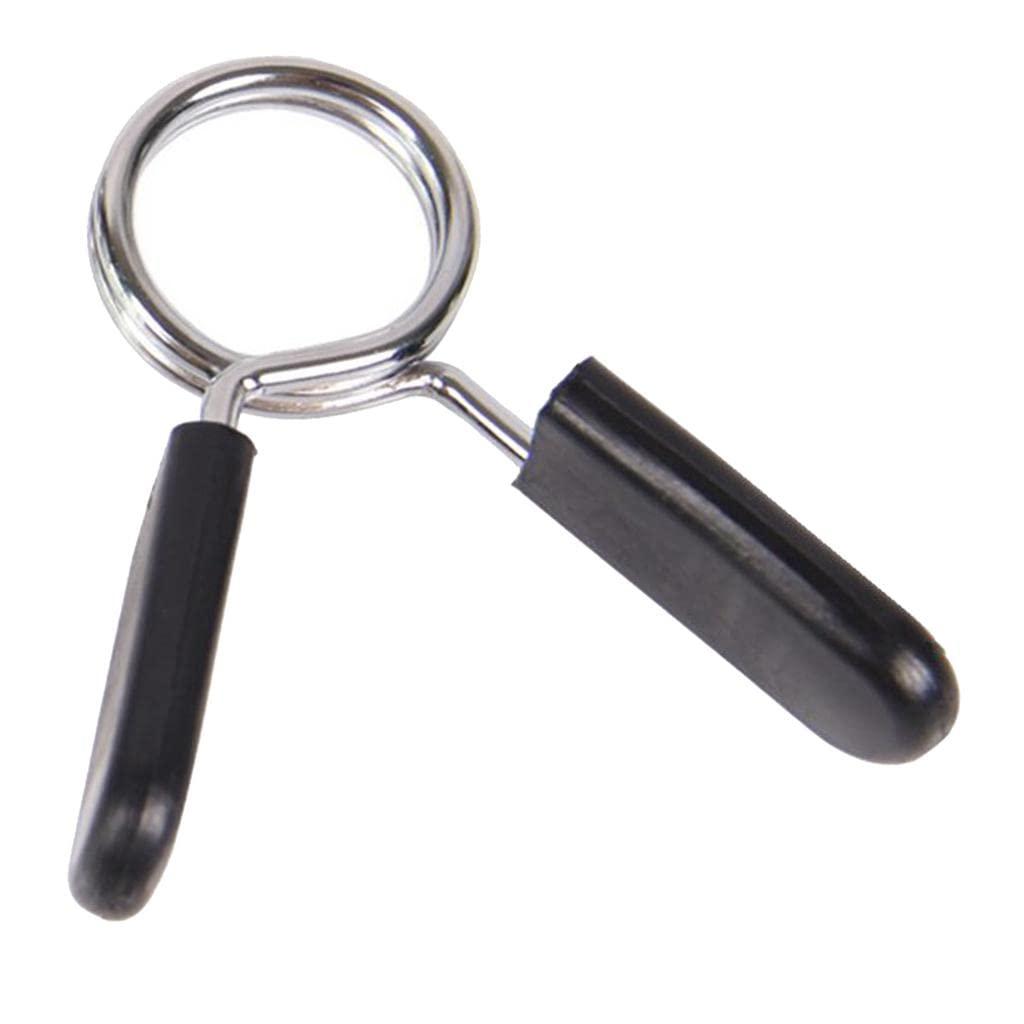 IVELECT Barbel Spring Clip Dumbbell Bar Collar Clamp Weightlifting Bar Lock 30mm