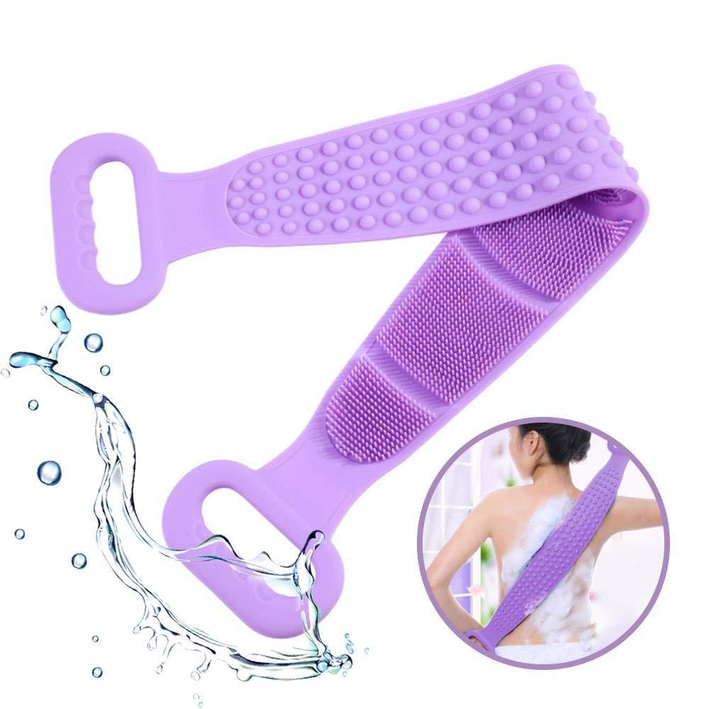 Wishbone WISHBONE BELT MASSAGER Silicone Dual Sided Back Scrubber Brush And Massager Foot Sole Cleaner Shower Bath Belt