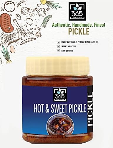 365 STORE TO DOOR 365 STORE TO DOOR Hot & Sweet Lime Pickle, 500 g | Meetha aur Tikha Nimbu Ka Achar | Homemade, No Preservatives, No Oil | 100% Pure & Hygiene | Ready to Eat