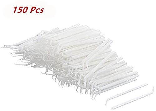xjs XJS Plastic Household Teeth Cleaning Tool Curved Hook Toothpicks White (150 Pcs)