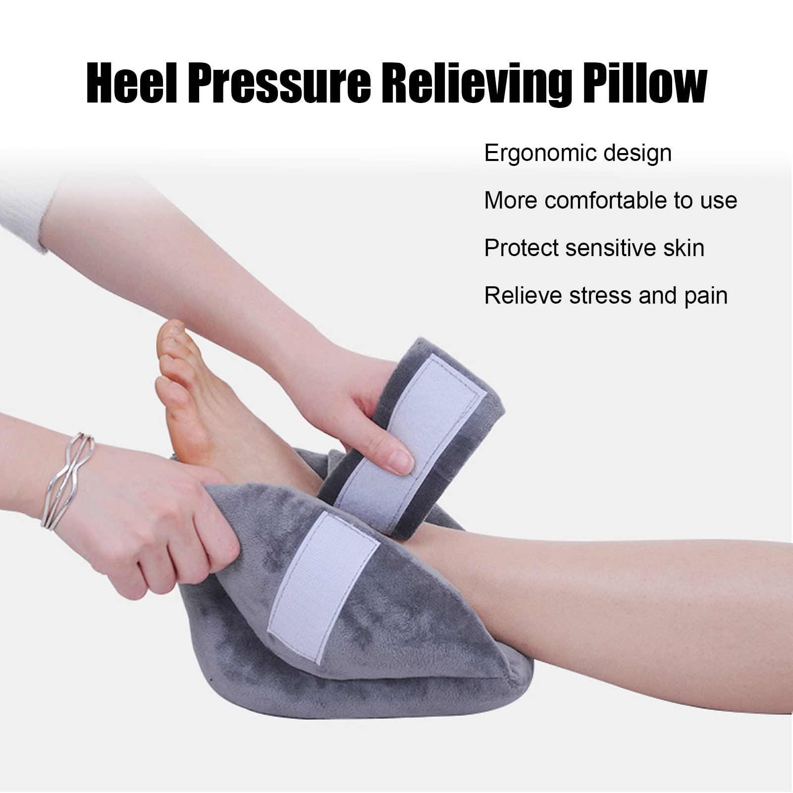 DUHJ Heel Protector Cushion, Heel Cushion Protector Pillow Ergonomic Design Comfortable Grip Inside Keep Warm Relieve Stress Pain for<br/>Protect Feet