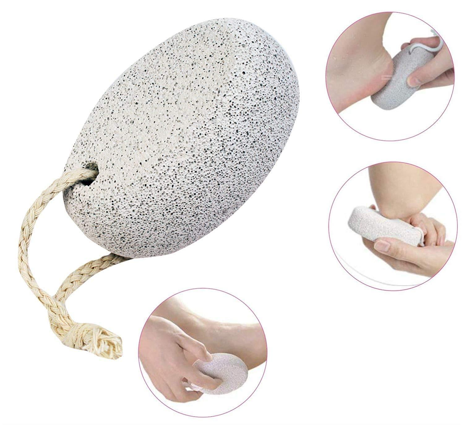 Red Square Pumice Stone 2 Pcs, Natural Lave Pumice Stone for Feet/Hand, Small Callus Remover/Foot Scrubber Stone for Men/Women - Multicolor (heart)