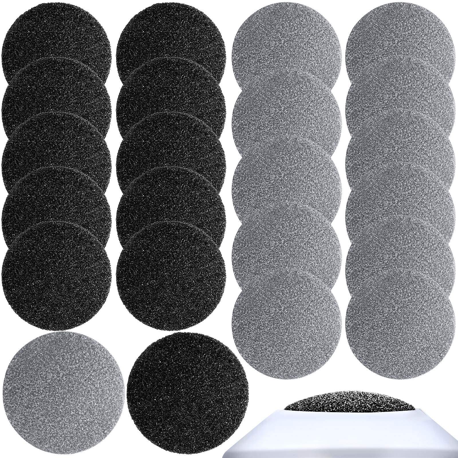 BBTO 20 Pieces Regular Coarse Replacement for Portable Electric Foot Grinder Foot File Callus Remover Electric Callus Remover Hard Skin Eliminator Grind Head for Cracked Heels Dead Skin