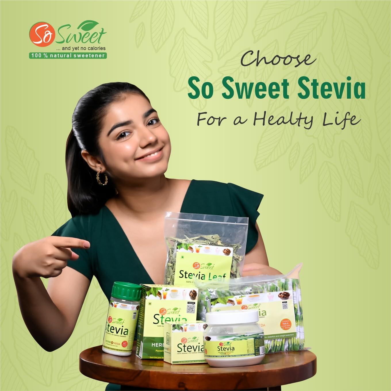 So sweet So Sweet Stevia 500 Tablet Sugar Free Natural Zero Calorie Sweetener (Pack of 10)