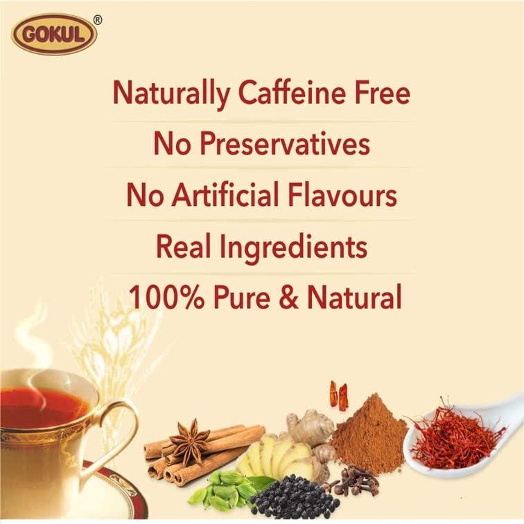 GOKUL Gokul Herbal Infusion Jasmine Tea Bags 20, Chamomile Tea Bags 20, Saffron Rich 100G Gift Pack