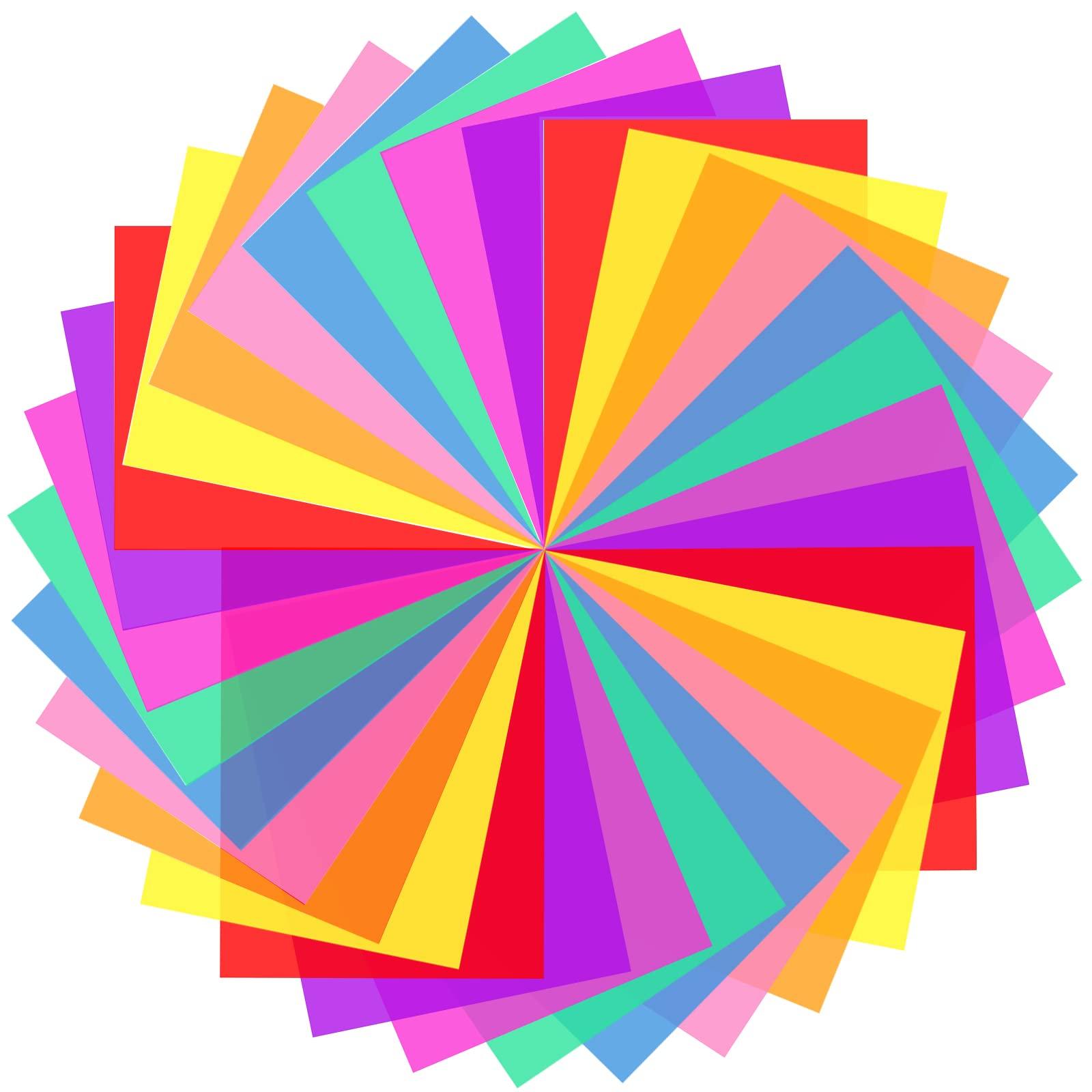 FFNIU 32 Pcs Colored Overlays Dyslexia, Reading Color Overlays, Dyslexia Tools for Kids, ADHD and to Reduce Visual Stress, A6 Size