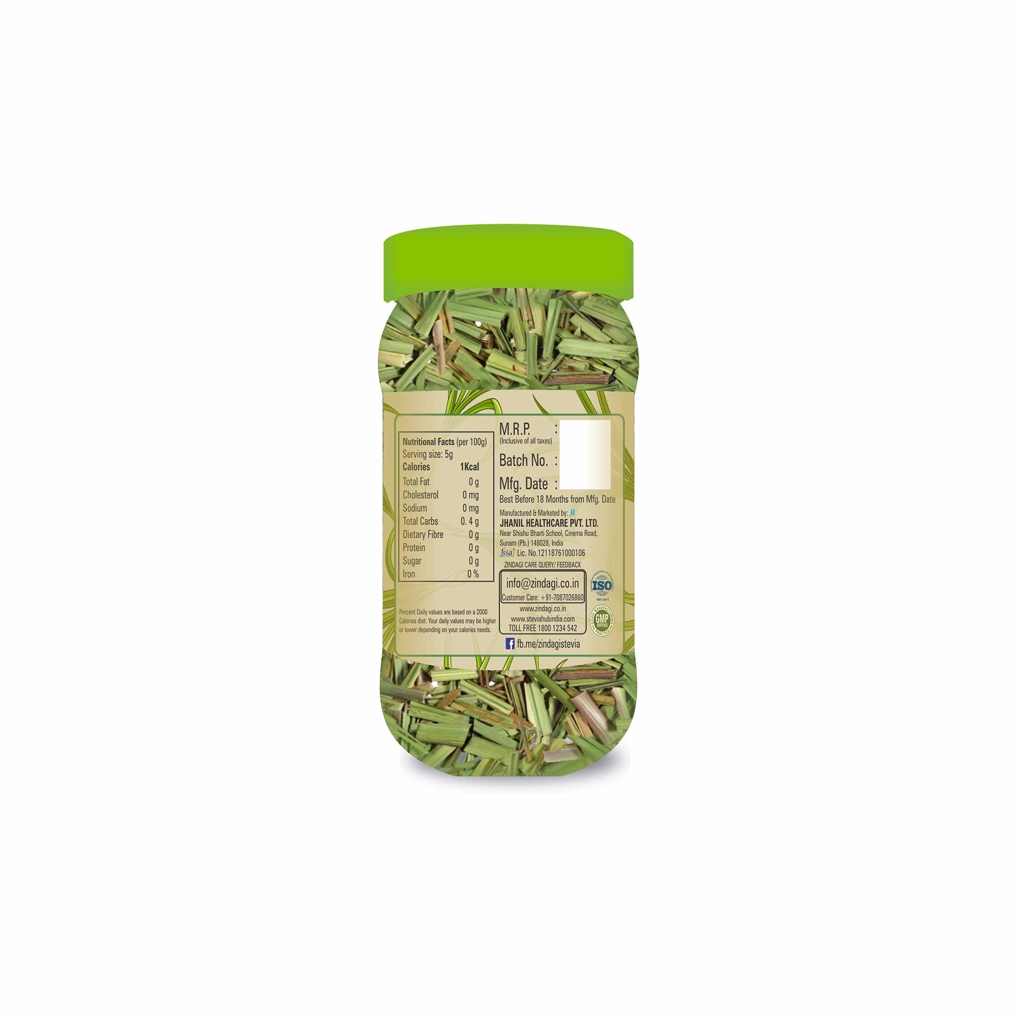 ZINDAGI ZINDAGI Lemon Grass Dried Leaves - Natural Lemon Grass Tea Leaves (Pack of 3)