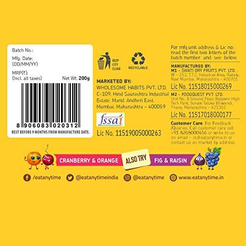 EAT Anytime Eat Anytime Mindful Healthy Trail Mix Combo of Papaya & Pineaple, Fig & Raisin | No Added Sugar & No Preseervatives | Antioxident | Healthy Sanck For Breakfast & Dieat - 200gm(Combo of 2)
