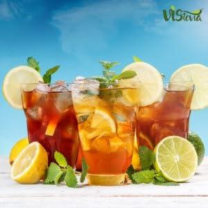 VISTEVIA Vistevia Sugar Free Peach Iced Tea Syrup, Diabetic and Keto Friendly - Sweetened Naturally With Stevia - Contains Real Peach Puree And Darjeeling Tea, Delicious To Taste, Pack of 1 (470m serves 25-30 glasses)