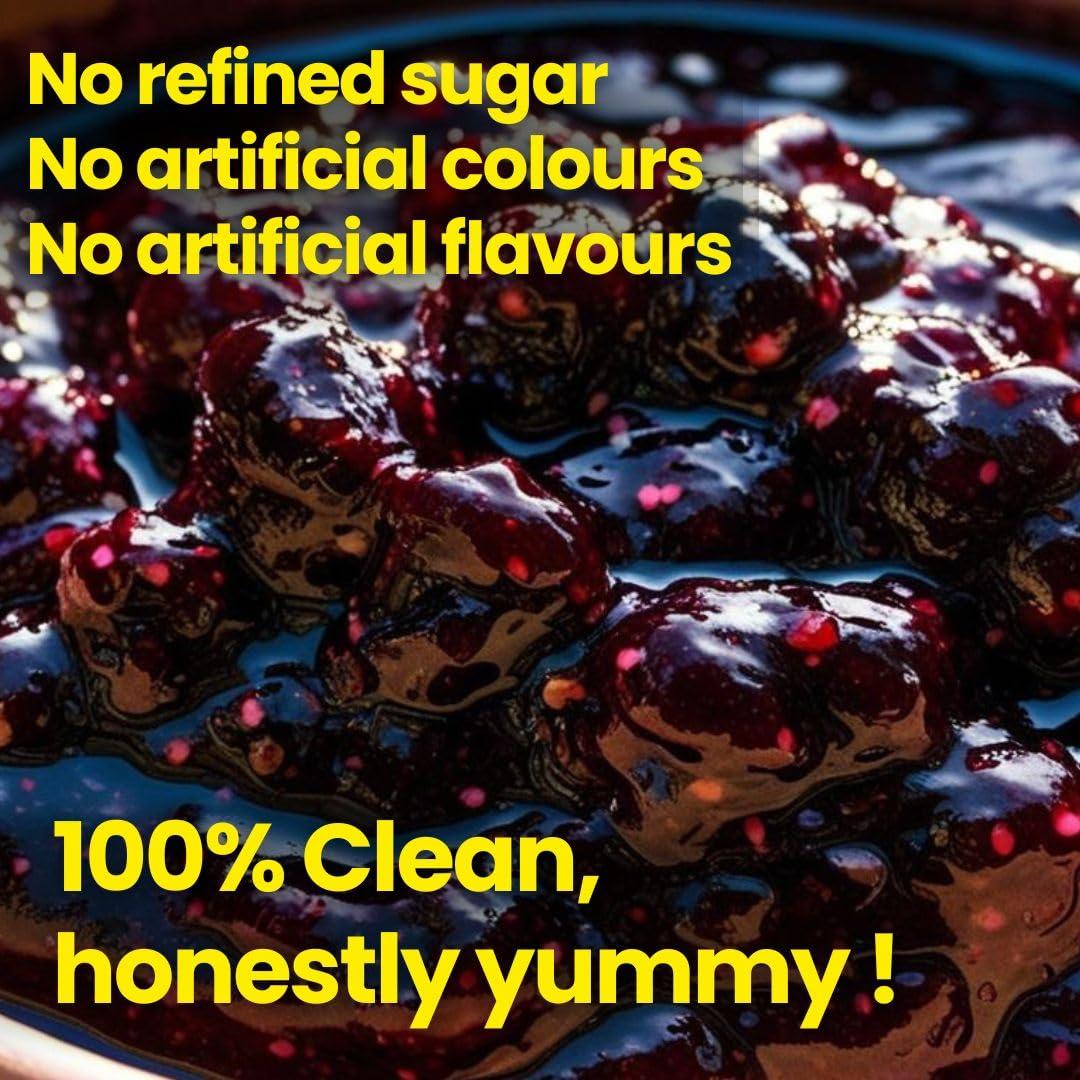 Eatopia Eatopia Mulberry Honey Jam | Sugar Free | 100% Pure & Natural | No Preservatives | No Added Colours & Flavours | 70% Mulberries & 30% Wild Honey | Healthy Good for Gut Health | Pack of 1-240g