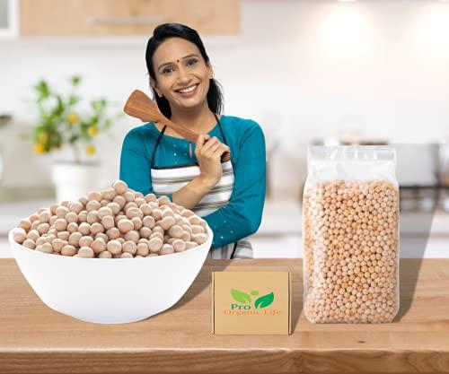 PRO ORGANIC LIFE Pro Organic Life safed matar, white peas dry, white vatana, sukhe matar, dry matar 900 grm