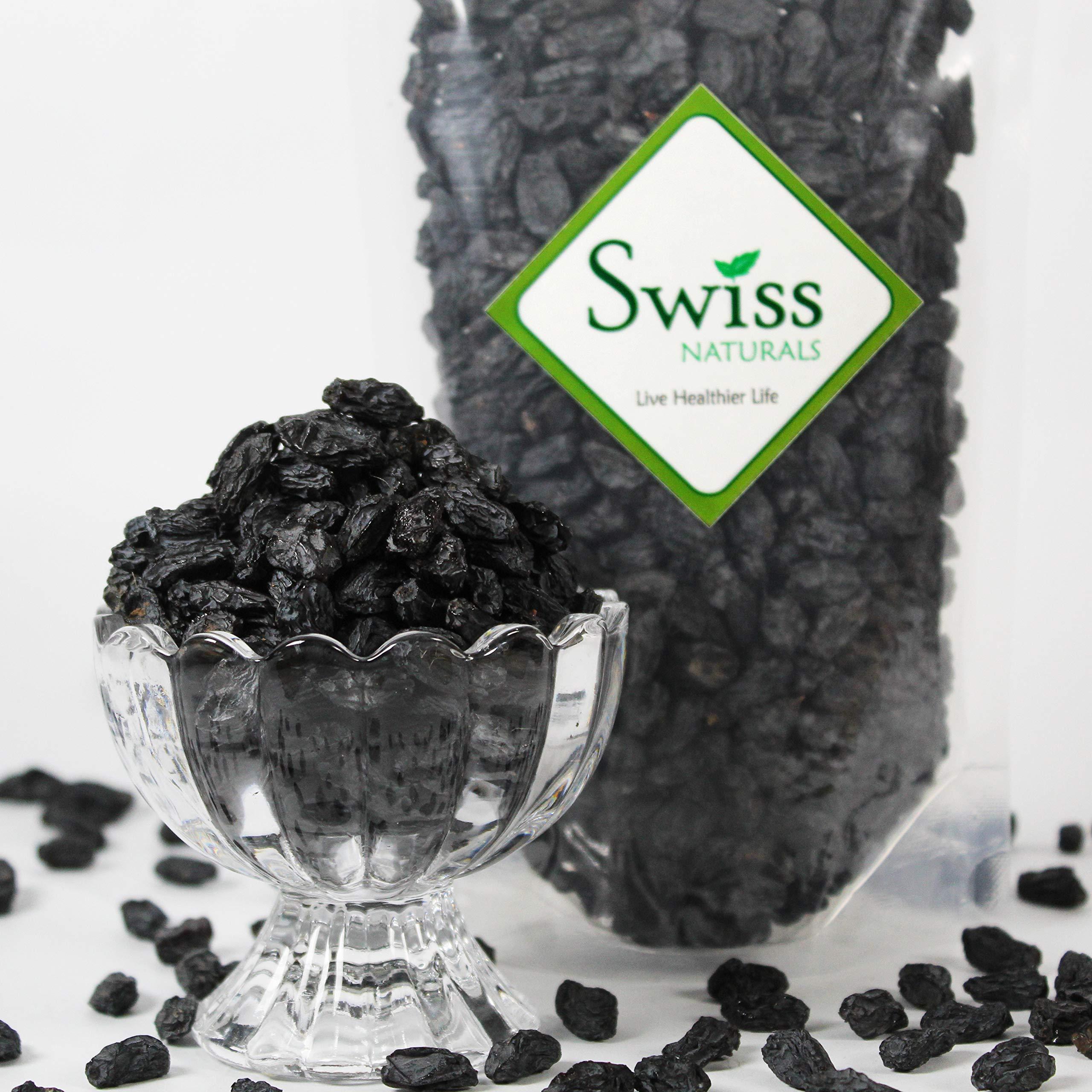 Swiss Naturals Swiss Naturals Afghani Black Raisins Seedless (Kali Kishmish Without Seeds) 400g