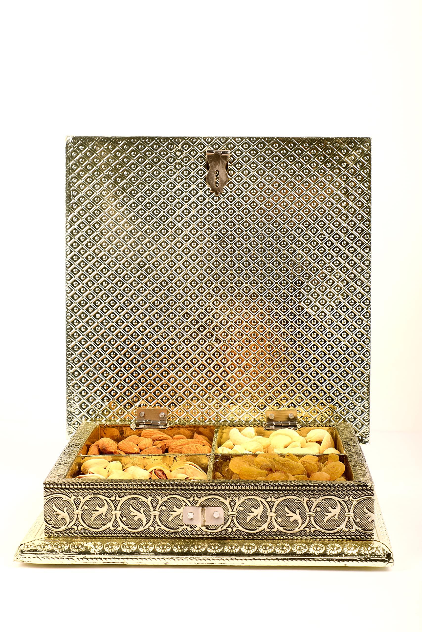 SHRI JAIN GROCERY SHRI Jain Grocery Gift Box/Hampers Dry Fruits Items (75 gm Each) (Cashew, Almonds, Raisins and Pista)