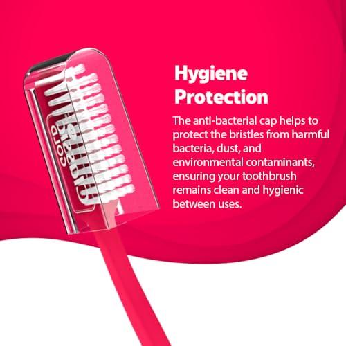 Classic gold Classic Gold Supreme Super Soft Manual Toothbrush For Adults Pack Of 12 With New Anti Bacterial Crystal Clear Cap And Also Premium Dupont Bristles