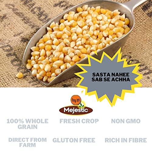 Mejestic Mejestic Popcorn Kernels natural (Ready to Cook, Unpopped, Original Makkai Seeds) (1 Kg