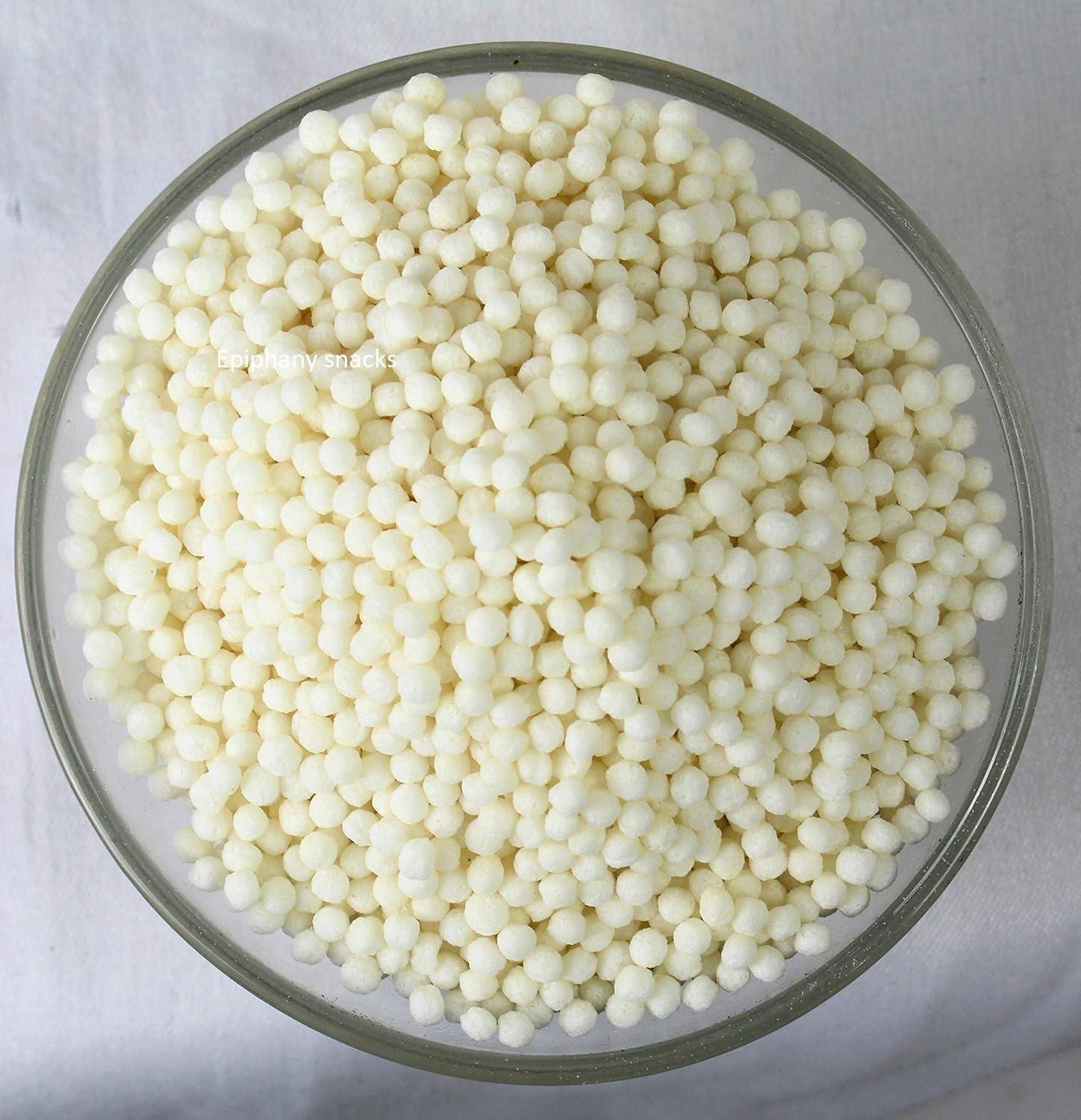 Generic Epiphany Snacks Plain Rice Crispies(Round Shape 3mm-4mm) | Rice Crispy Balls | Rice Krispies | Crisp Rice Bubbles |Rice Crispies Sprinkles 312gm