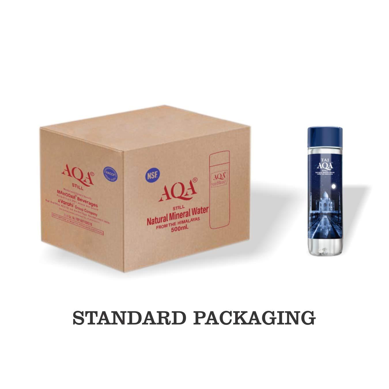 VARAHI Taj AQA Naturally Alkaline Mineral Water-500ml (Pack of 24 Bottles) | Natural Mineral Water Bottle