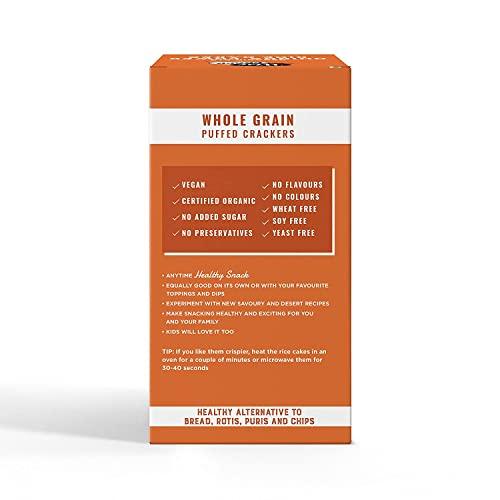 Wise Crack WiseCrack|Organic Rice Cakes -Flax Lovers & Quinoa Power|Gluten Free, No transfat, No Oil, No Cholestrol|125g Each|Pack of 2