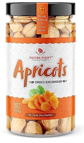 Nature Purify Nature Purify Premium Dried Apricot Dry Fruits, Soft Khumani (Apricot- 500 gram)