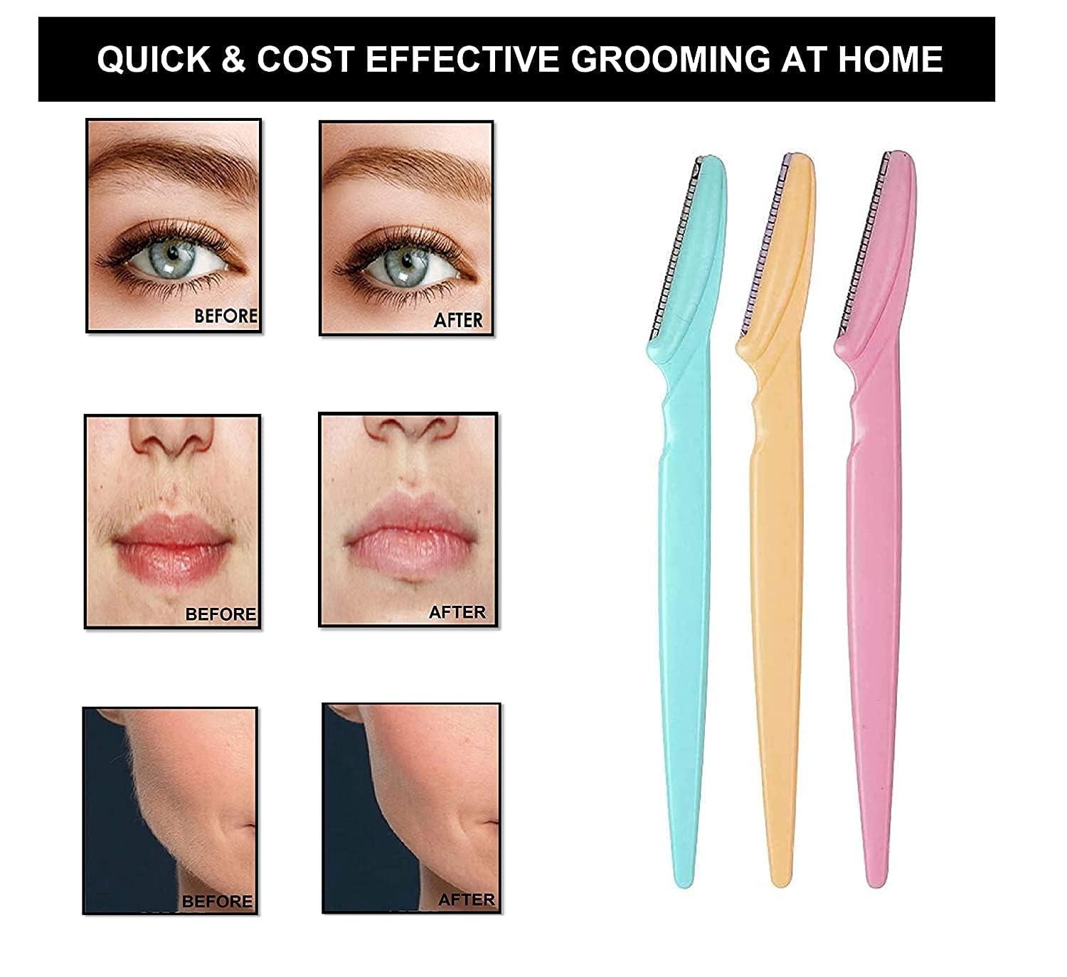 P K Enterprise Professional Eyebrow Shaper/Facial Razor for Women, Pack of 6