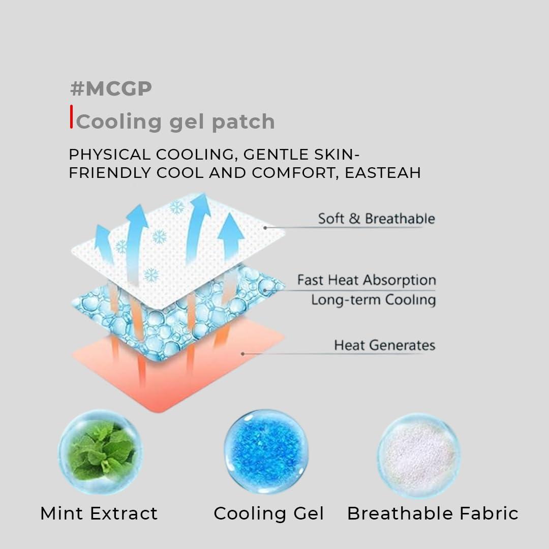 POCT POCT Cooling Patches for Fever | Colour Changing Patch | Cooling Forehead Strips for Discomfort & Pain Relief, Cooling Relief Fever Reducer - (4 Patches)
