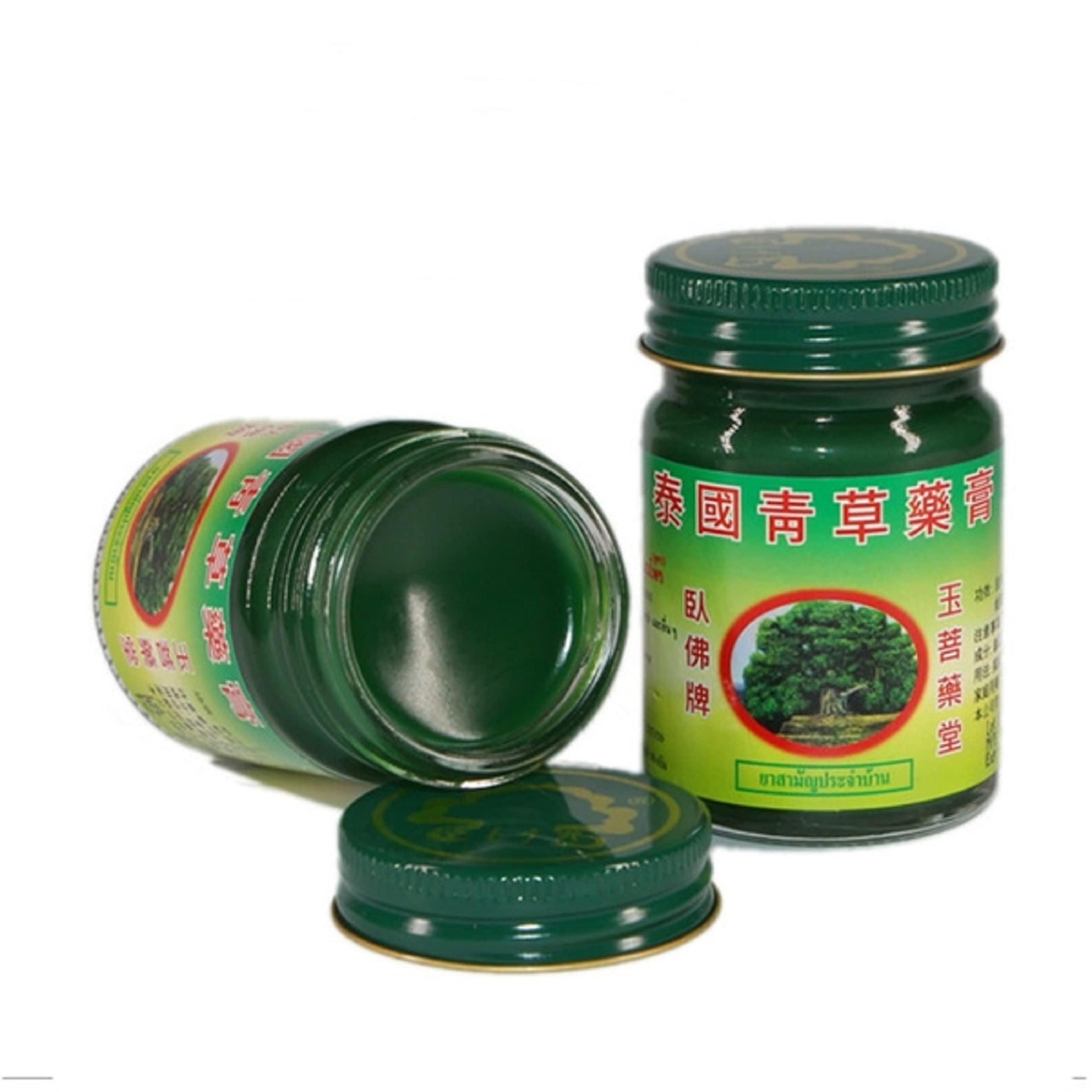 HANI PO HANI PO Phoyok Brand- ORIGINAL THAI GREEN HERBAL BALM BODHI - Thailand - Pack of 1 (50g Pack of 1)Pain relief balm | Oil for elder women | Men Pain relief balm for adult | Pain relief oil for women | Mens | Pain relief balm for girls | boys - Importe