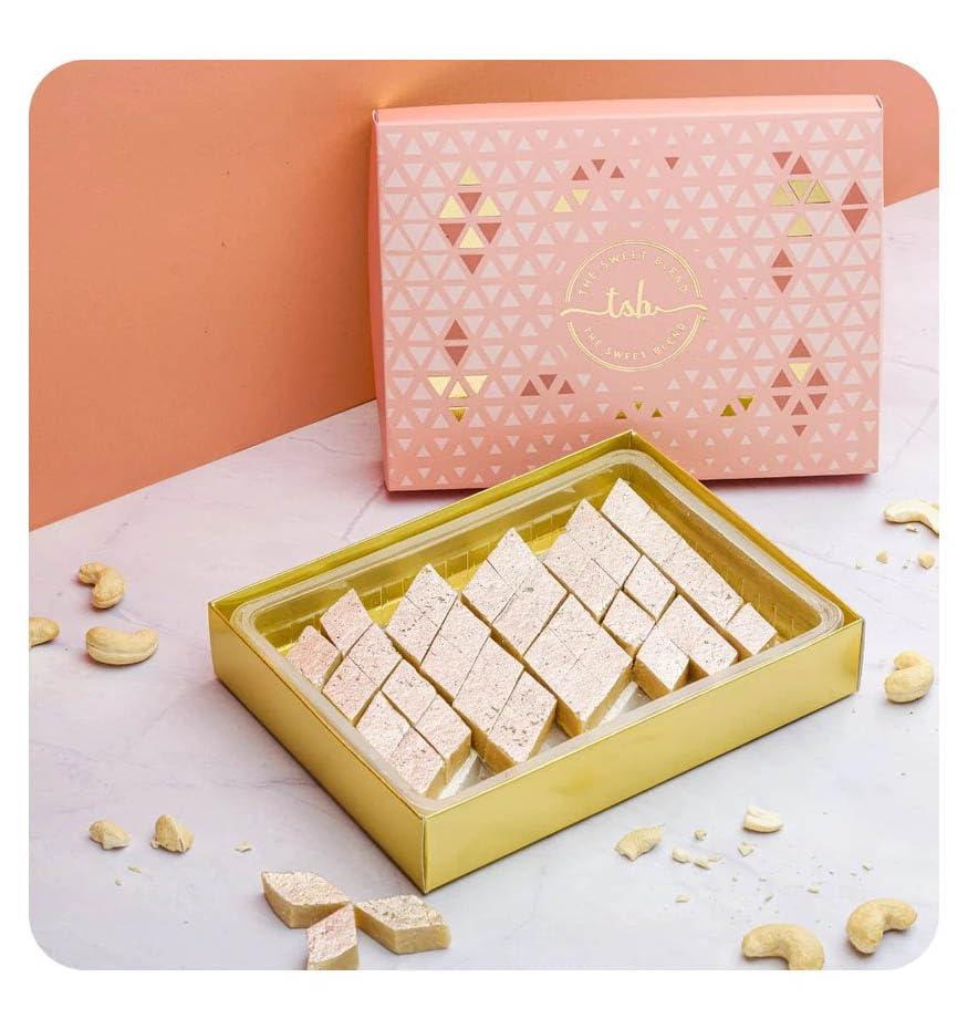 The Sweet Blend THE SWEET BLEND Mini Kaju Katli 500 gm | Authentic Indian Mithai | Made with Finest Cashews | Sweet Delight for Every Occasion | Pack of 1