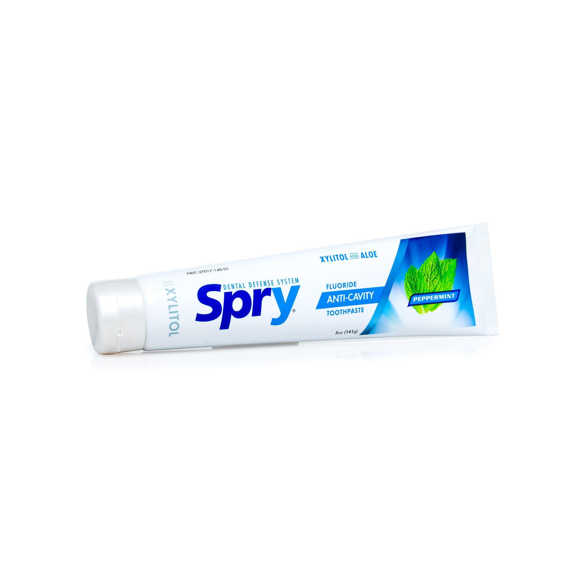Spry Spry Xylitol Toothpaste With Fluoride, Natural Peppermint, Anti-Cavity, 5 Oz