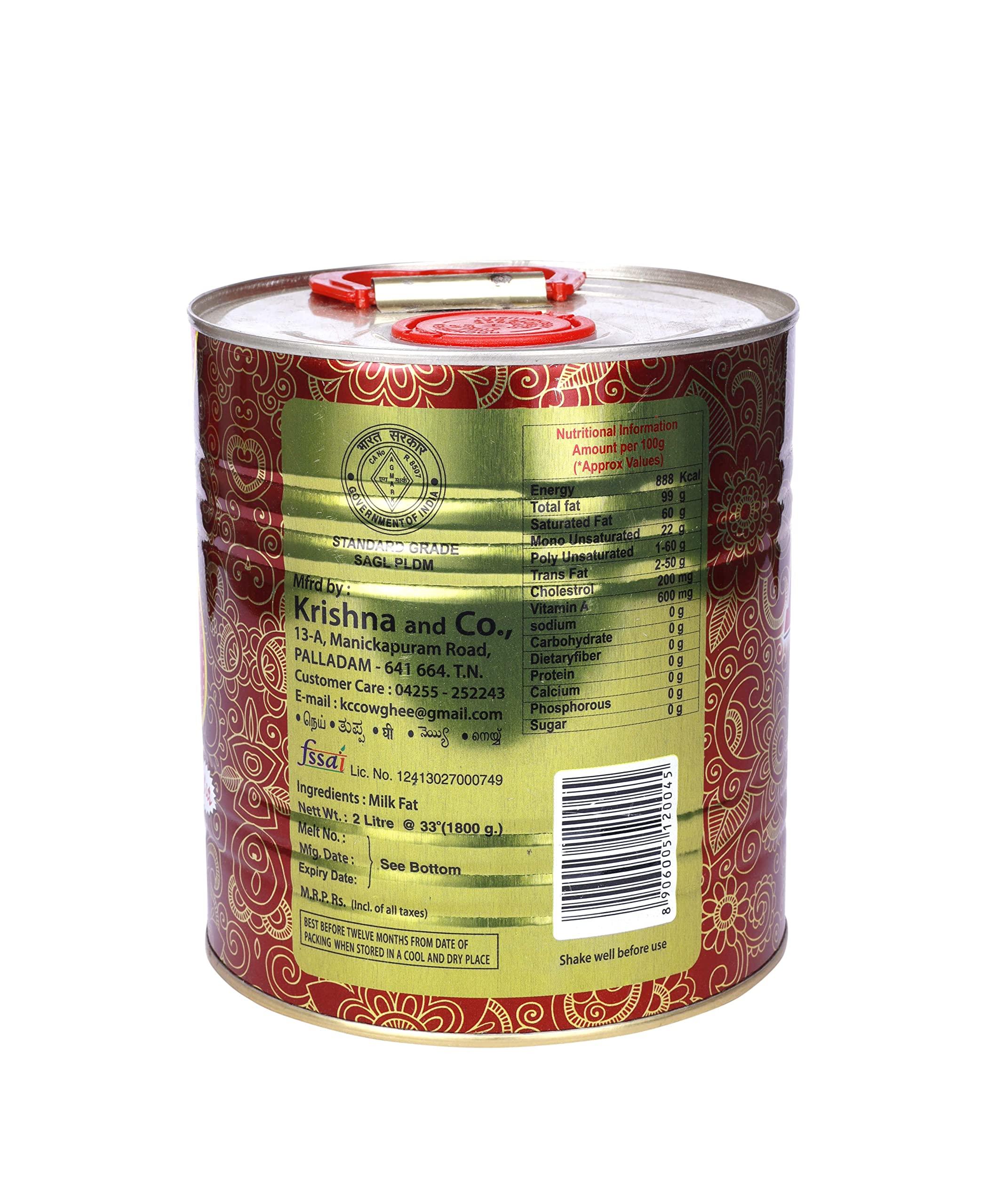 KC KC Cow Ghee 2 Ltr (Tin)