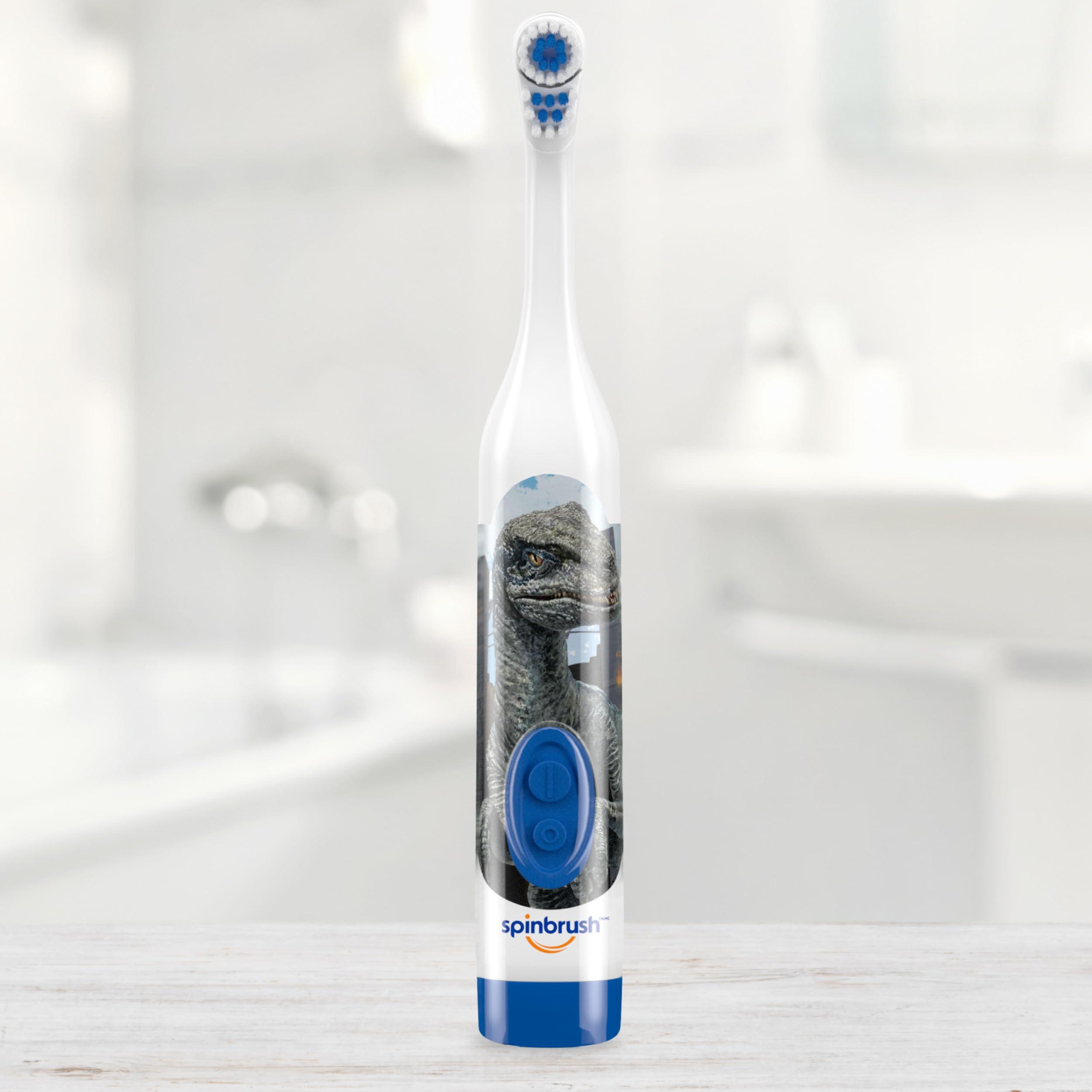 Spinbrush Jurassic World Kids Spinbrush Electric Battery Toothbrush, Soft, 1 ct