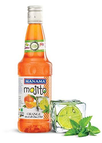 Manama Manama Lime and Mint Mojito, Strawberry Mojito and Orange Mojito, 500ML Each, Pack of 3