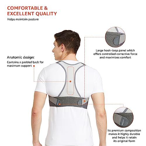 Amazon Basics Amazon Basics Posture Corrector Back Support | Large Size | Material Foam | Ergonomic Design | For Back Pain, Back Straight And Shoulder Support