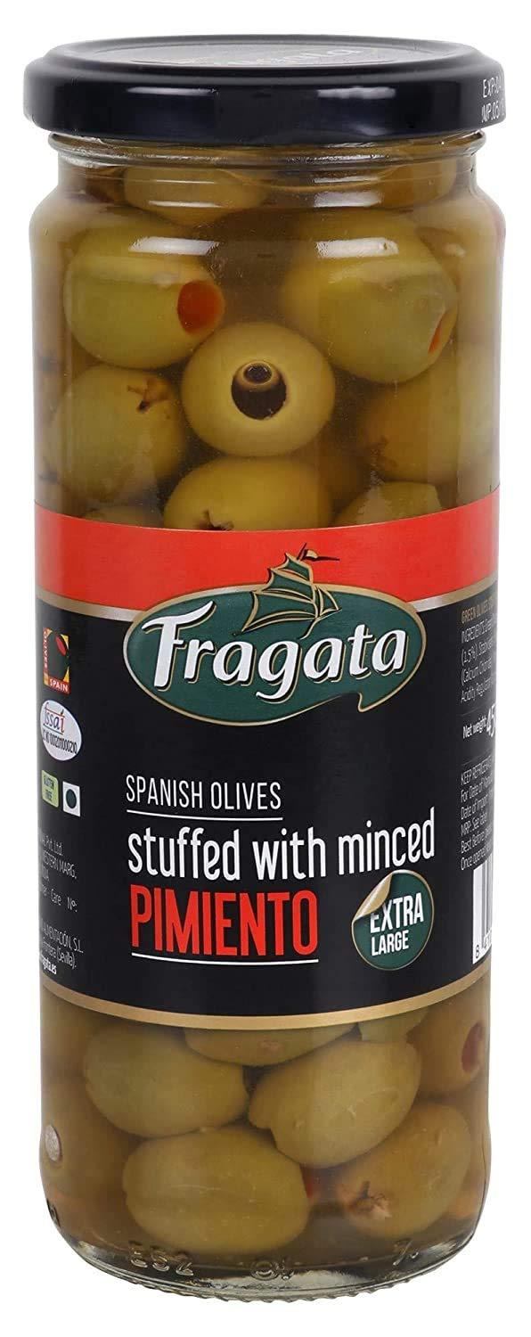 Fragata Fragata Green Olives Stuffed with Minced Pimiento 450g (Pack of 2)
