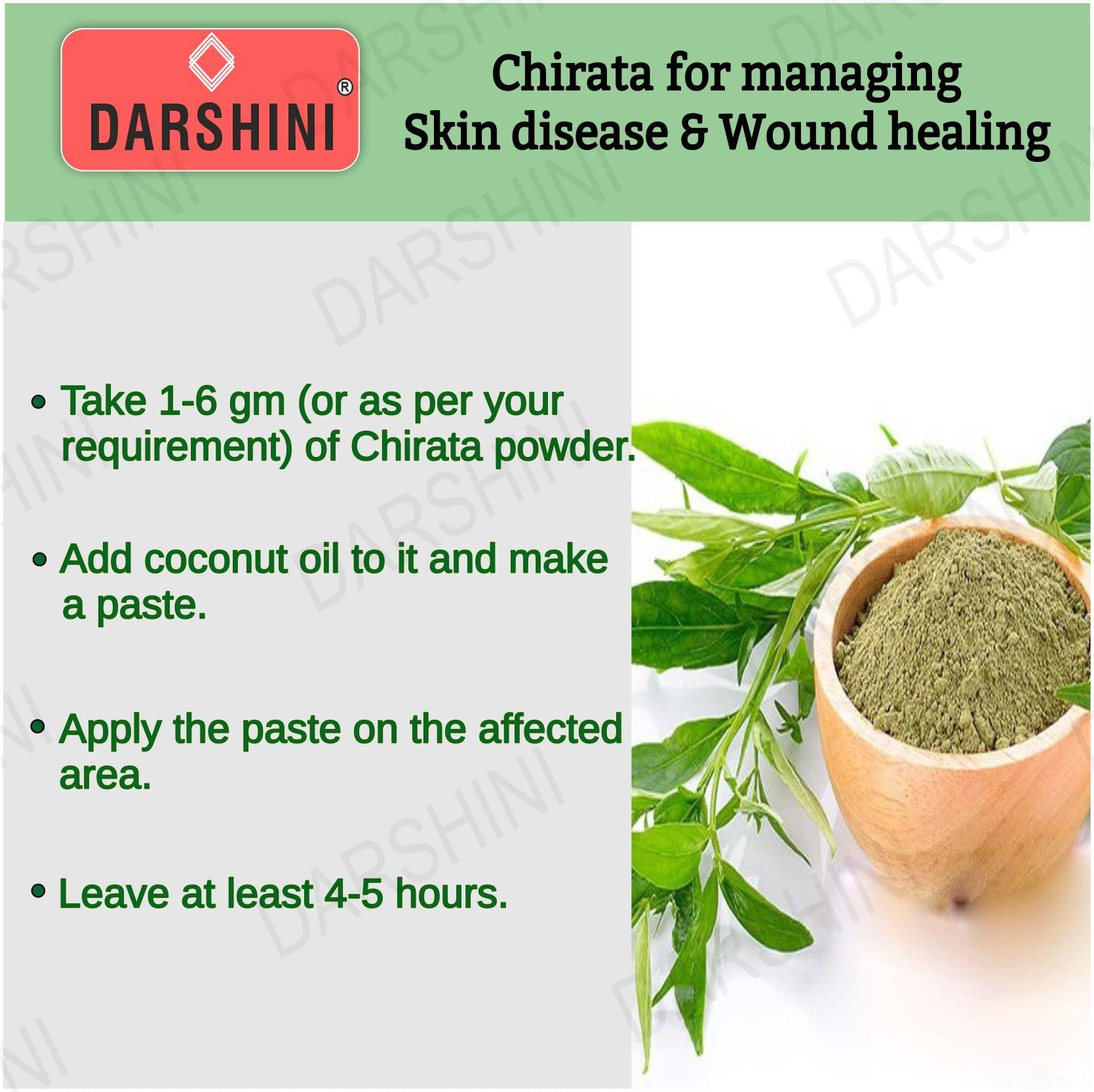 DARSHINI Darshini Chirayata Churn / Chirata / Chiraita / Bitterstick / Chirta Powder, 200g