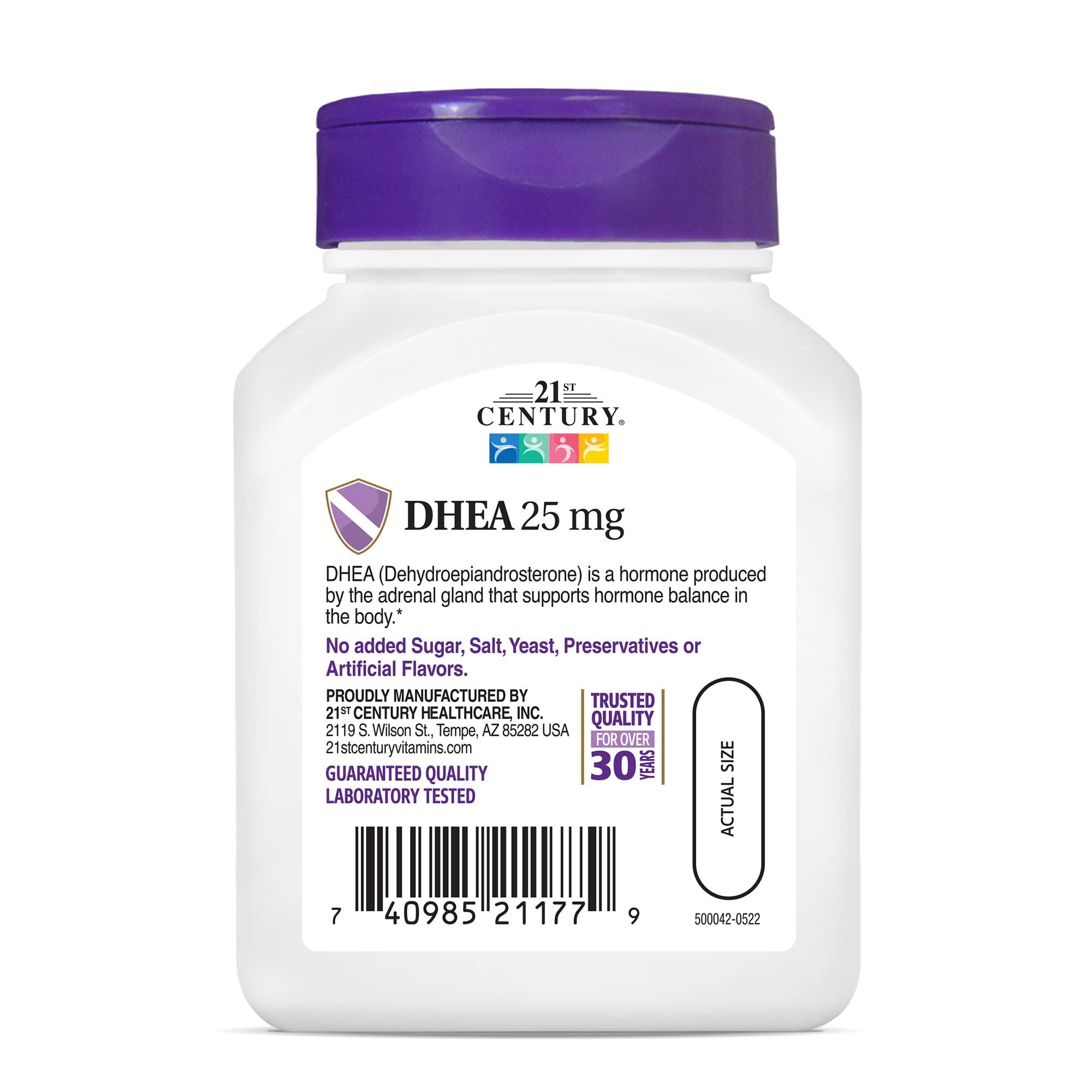 21ST CENTURY 21st Century, DHEA, 25 mg, 90 Capsules