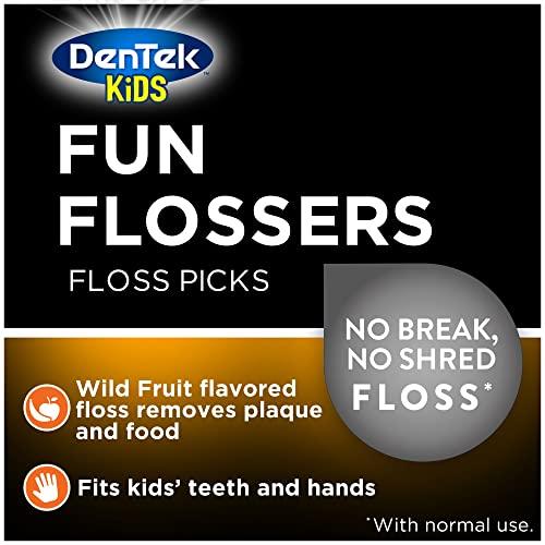 DenTek DenTek Kids Fun Flossers, Wild Fruit, 90 Count